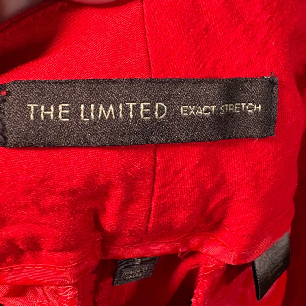 The Limited Exact Stretch Red Dress Pants Womens Size 2 Straight Leg Workwear - Picture 8 of 11